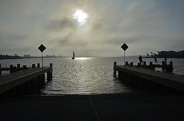 Offatt's Bayou at sunset